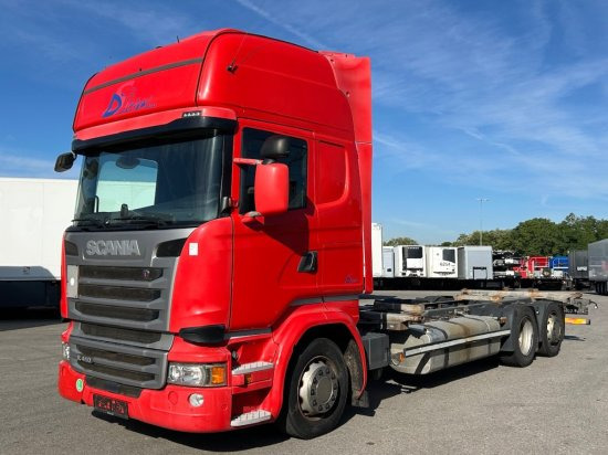 Scania R410 6x2 Topline, BDF, E6, Automatik, Redarter, Standklima, Liftachse - Konteineris-vežimus/ Sukeisti kūną sunkvežimis: foto 1 Scania R410 6x2 Topline, BDF, E6, Automatik, Redarter, Standklima, Liftachse - Konteineris-vežimus/ Sukeisti kūną sunkvežimis: foto 1