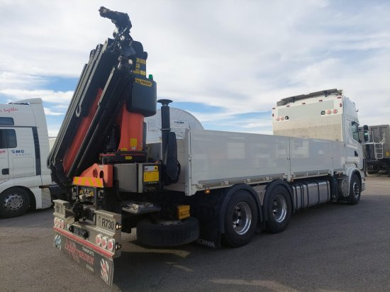 Scania R730 6x4 Pritsche, Voll-Luft Palfinger PK27002 Kran Retarder, Alu-Felgen, - Platforminis/ Bortinis sunkvežimis, Sunkvežimis su kranu: foto 4 Scania R730 6x4 Pritsche, Voll-Luft Palfinger PK27002 Kran Retarder, Alu-Felgen, - Platforminis/ Bortinis sunkvežimis, Sunkvežimis su kranu: foto 4