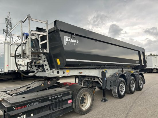 Schmitz Kippmulde 24m³, Stahl-light Chassis, Liftachse, Rollplane - Savivartis puspriekabė: foto 2 Schmitz Kippmulde 24m³, Stahl-light Chassis, Liftachse, Rollplane - Savivartis puspriekabė: foto 2