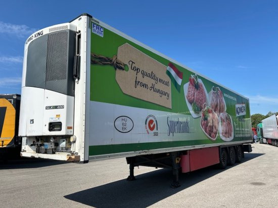 Schmitz SCB S3B SKO24, Kühlauflieger, TK SLXe 400, Liftachse, Fleischbahnen - Izoterminis puspriekabė: foto 1 Schmitz SCB S3B SKO24, Kühlauflieger, TK SLXe 400, Liftachse, Fleischbahnen - Izoterminis puspriekabė: foto 1