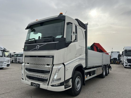 Volvo FH 500 6X2 Euro6, Retarder, Pritsche, Palfinger PK22002-EH - Platforminis/ Bortinis sunkvežimis, Sunkvežimis su kranu: foto 1 Volvo FH 500 6X2 Euro6, Retarder, Pritsche, Palfinger PK22002-EH - Platforminis/ Bortinis sunkvežimis, Sunkvežimis su kranu: foto 1