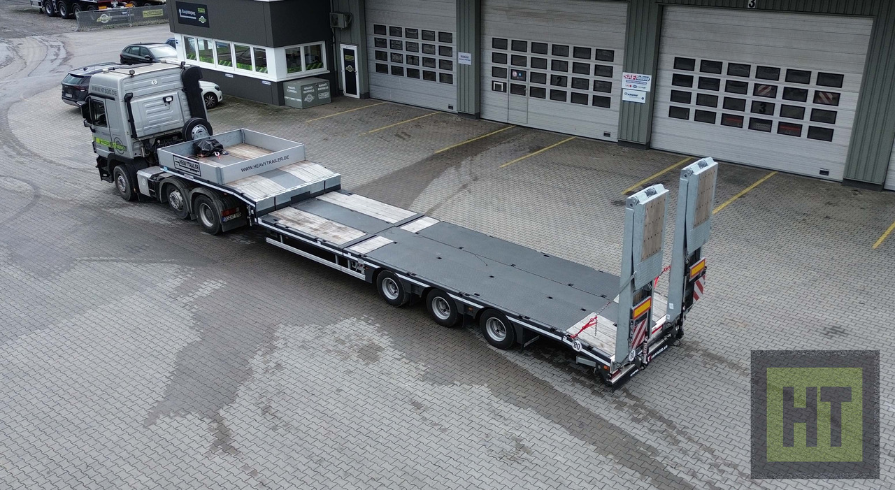 Faymonville MAX Trailer 3-Achs-Semi mit hydr. Ladeboden und hydr. Ramen - Žemo profilio platforma puspriekabė: foto 1 Faymonville MAX Trailer 3-Achs-Semi mit hydr. Ladeboden und hydr. Ramen - Žemo profilio platforma puspriekabė: foto 1