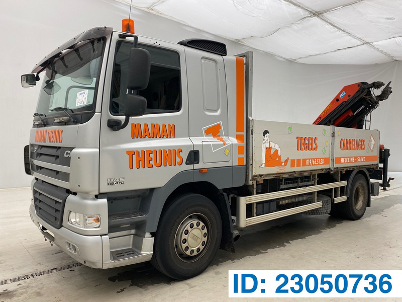 DAF CF85.410 - Platforminis/ Bortinis sunkvežimis, Sunkvežimis su kranu: foto 1 DAF CF85.410 - Platforminis/ Bortinis sunkvežimis, Sunkvežimis su kranu: foto 1