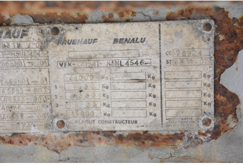 Puspriekabė cisterna Fruehauf Bitumen tank trailer: foto 8