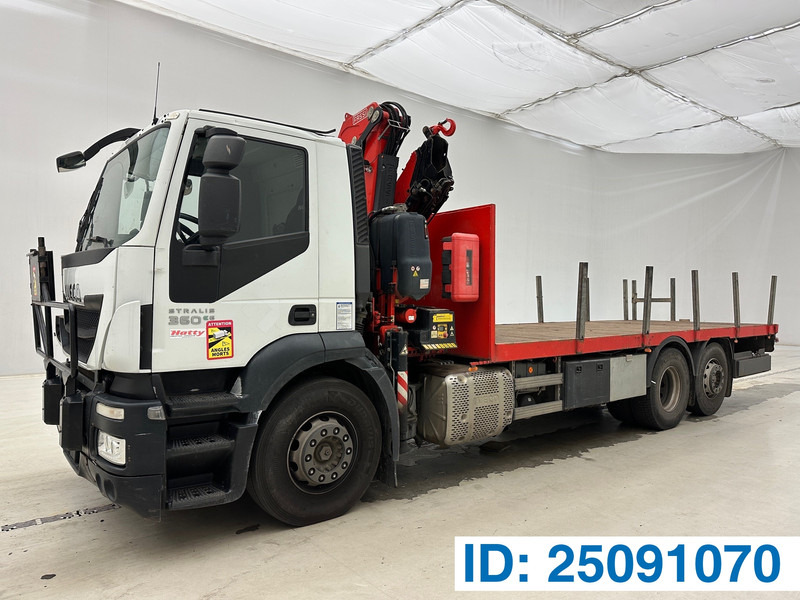 Iveco Stralis 360 - Platforminis/ Bortinis sunkvežimis, Sunkvežimis su kranu: foto 1 Iveco Stralis 360 - Platforminis/ Bortinis sunkvežimis, Sunkvežimis su kranu: foto 1