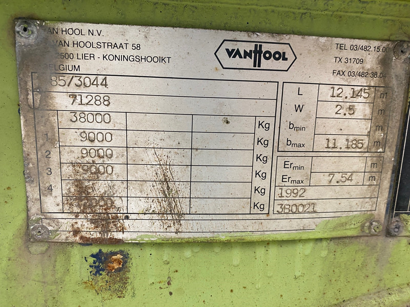 Konteineris-vežimus/ Sukeisti kūną puspriekabė Van Hool 2 x 20-30-40 ft: foto 10 Konteineris-vežimus/ Sukeisti kūną puspriekabė Van Hool 2 x 20-30-40 ft: foto 10