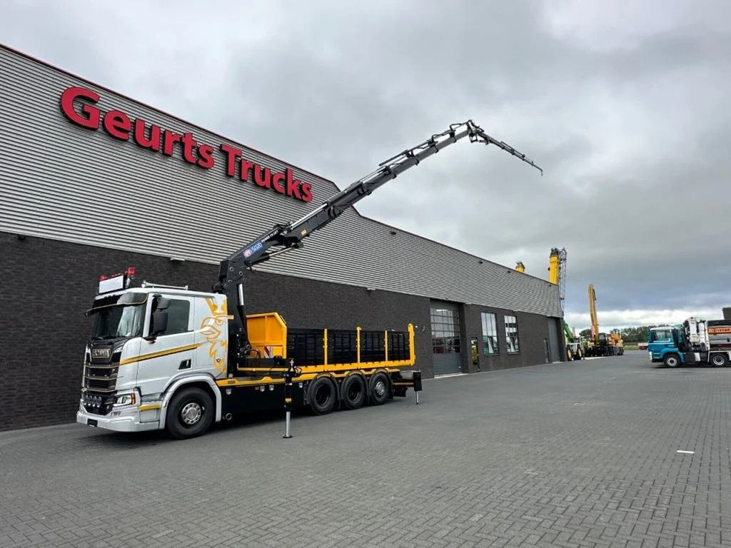 Scania R530 V8 NGS 8X4 TRIDEM MET HYVA 2Z KIPPER + HMF - Sunkvežimis su kranu, Savivartis sunkvežimis: foto 3 Scania R530 V8 NGS 8X4 TRIDEM MET HYVA 2Z KIPPER + HMF - Sunkvežimis su kranu, Savivartis sunkvežimis: foto 3