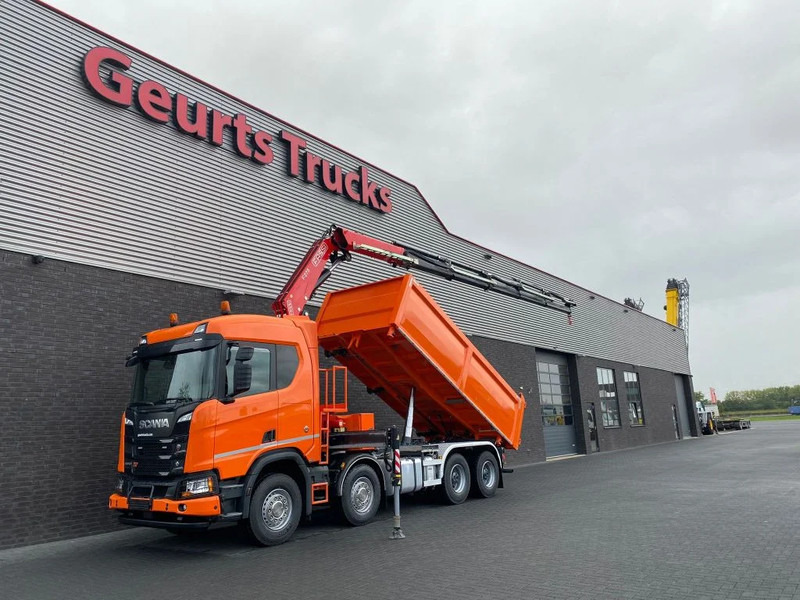 Scania R650 V8 NGS XT 8X4 + KIPPER + FASSI F275A.2.25 KRAAN/KRAN/CRANE/GRUA - Savivartis sunkvežimis, Sunkvežimis su kranu: foto 2 Scania R650 V8 NGS XT 8X4 + KIPPER + FASSI F275A.2.25 KRAAN/KRAN/CRANE/GRUA - Savivartis sunkvežimis, Sunkvežimis su kranu: foto 2
