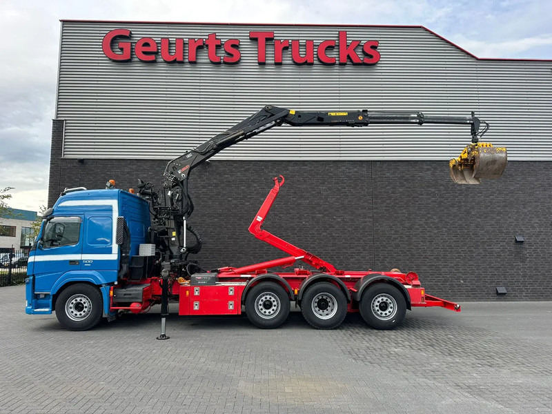 Volvo FM 500 8X2 HIAB MULTILIFT HAAKARMSYSTEM / ABROLLKIPPER / HOOKLIFT MET HIAB LOGLIFT 165Z LAADKRAAN - Hook-lift sunkvežimis, Sunkvežimis su kranu: foto 1 Volvo FM 500 8X2 HIAB MULTILIFT HAAKARMSYSTEM / ABROLLKIPPER / HOOKLIFT MET HIAB LOGLIFT 165Z LAADKRAAN - Hook-lift sunkvežimis, Sunkvežimis su kranu: foto 1
