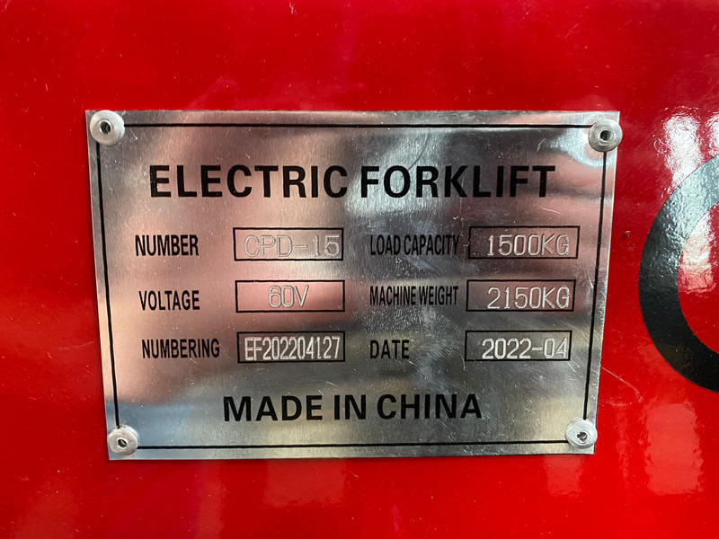 Šakinis krautuvas EASY LIFT CPD15: foto 15 Šakinis krautuvas EASY LIFT CPD15: foto 15