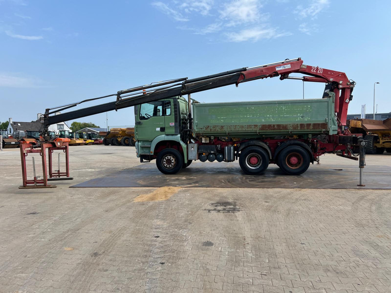 MAN TGA 26.480 tipper + HMF crane - Savivartis sunkvežimis, Sunkvežimis su kranu: foto 1 MAN TGA 26.480 tipper + HMF crane - Savivartis sunkvežimis, Sunkvežimis su kranu: foto 1