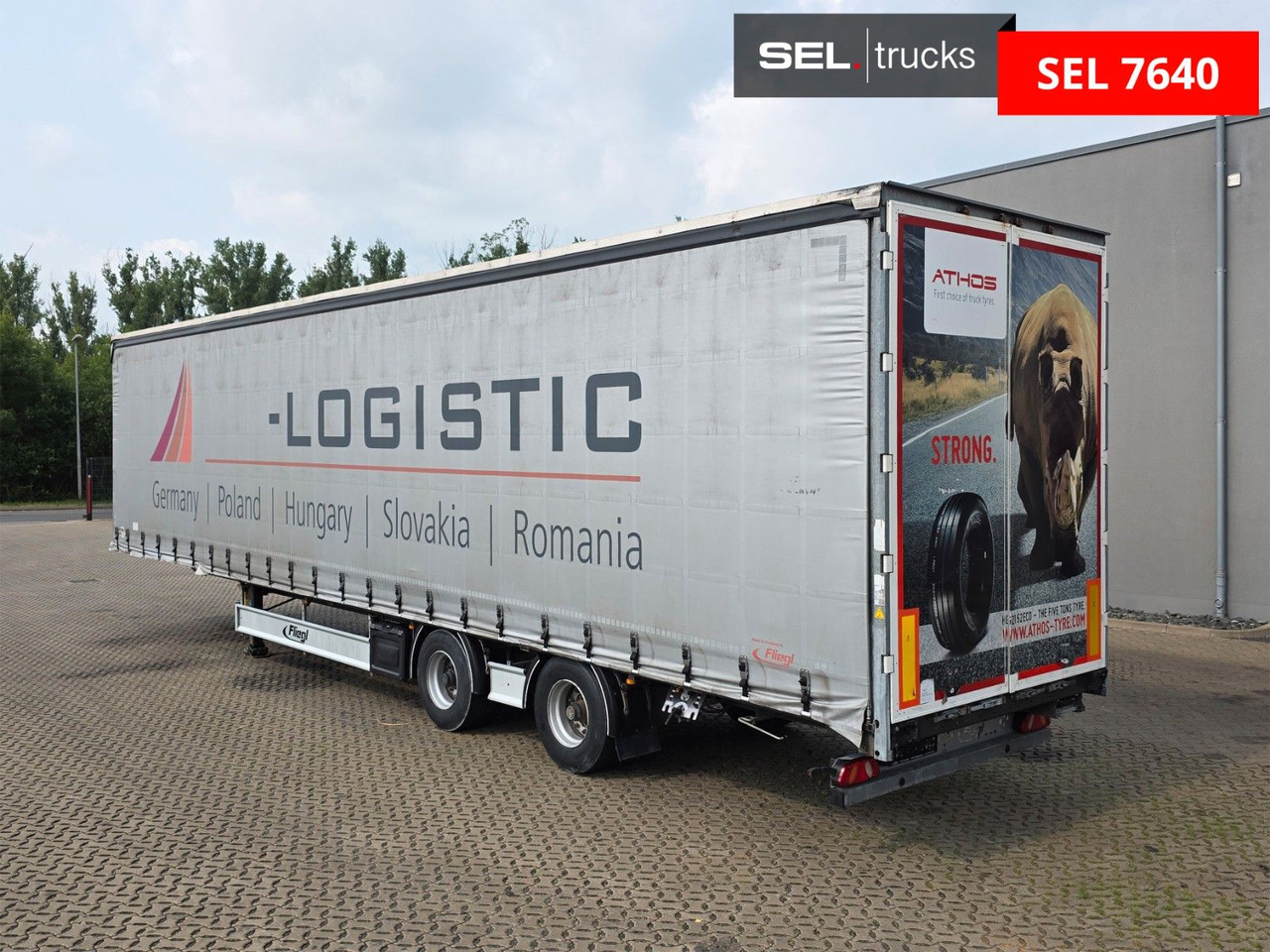 Tentinė puspriekabė Fliegl SZS320 / Hubdach / EDSCHA / Mega: foto 7