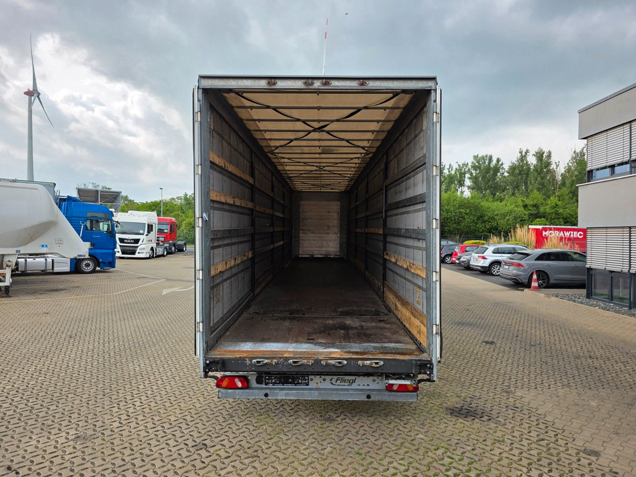 Tentinė puspriekabė Fliegl SZS320 / Hubdach / EDSCHA / Mega: foto 9