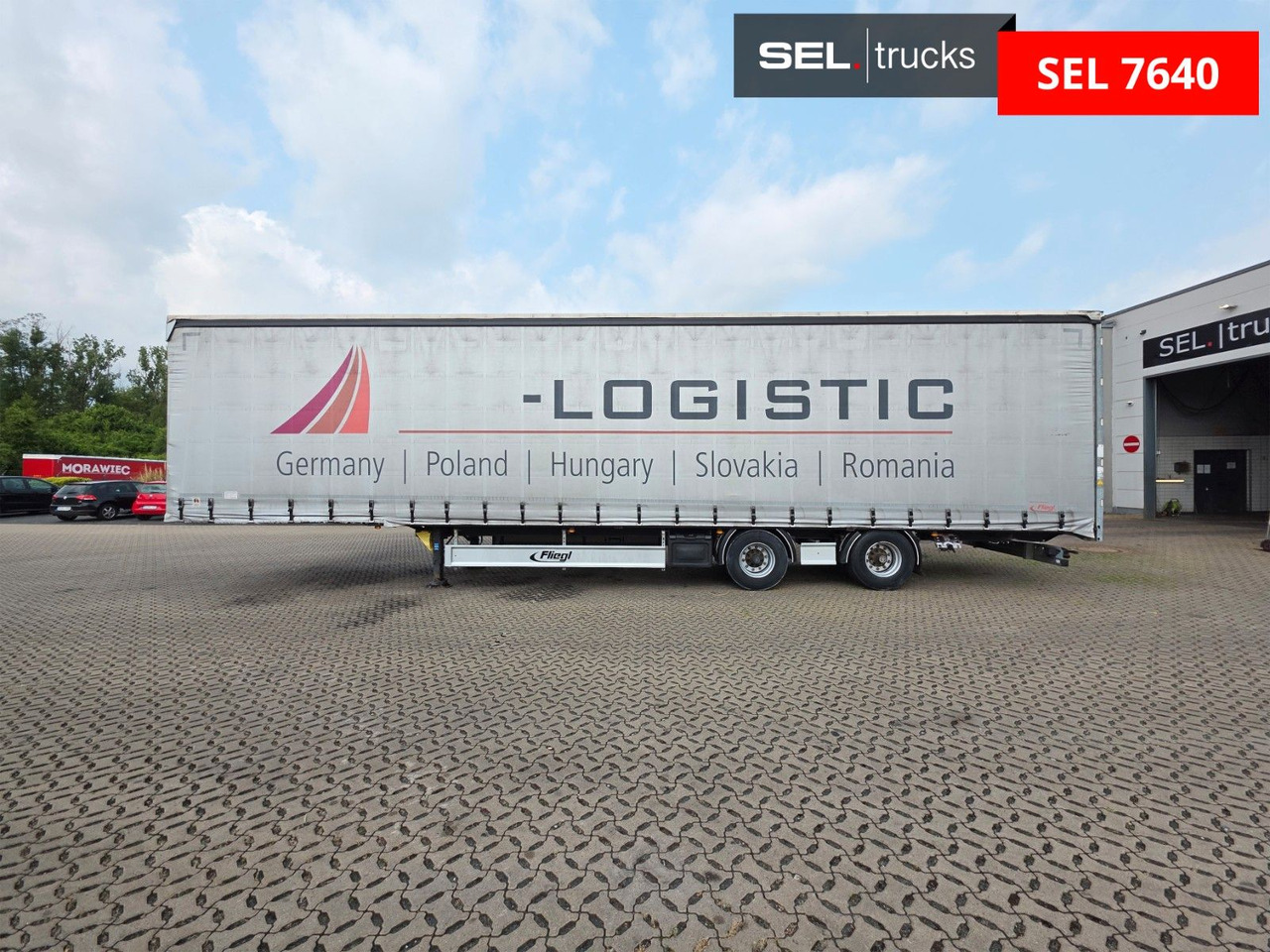 Tentinė puspriekabė Fliegl SZS320 / Hubdach / EDSCHA / Mega: foto 8