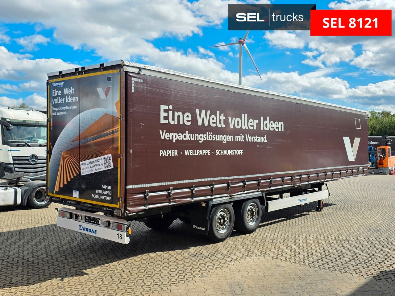 Krone SZ / Liftachse - Tentinė puspriekabė: foto 5 Krone SZ / Liftachse - Tentinė puspriekabė: foto 5
