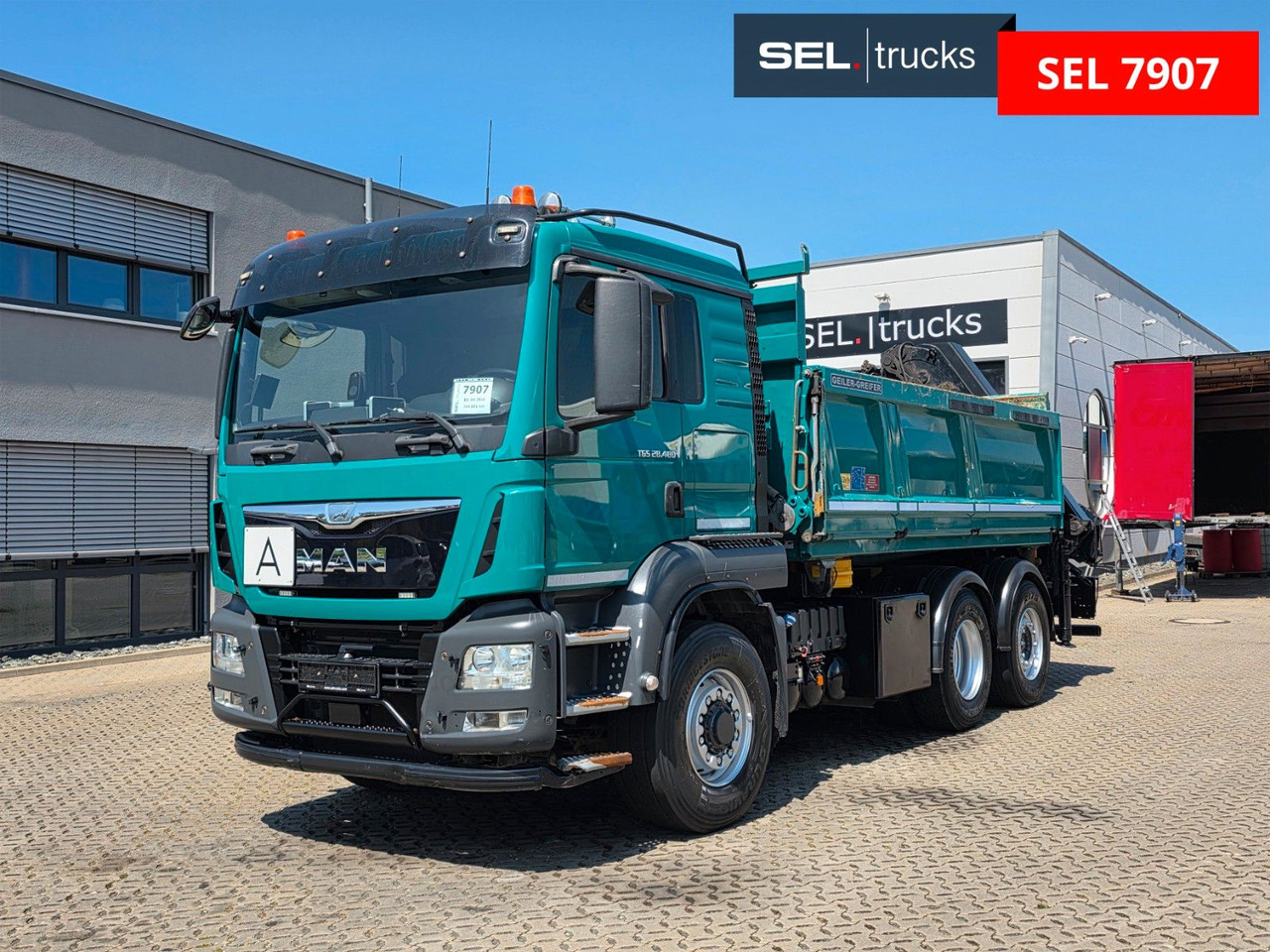 MAN TGS 28.480 6X4H-4 BL /HIAB /Fernbed. / Lenkachse - Savivartis sunkvežimis, Sunkvežimis su kranu: foto 3 MAN TGS 28.480 6X4H-4 BL /HIAB /Fernbed. / Lenkachse - Savivartis sunkvežimis, Sunkvežimis su kranu: foto 3