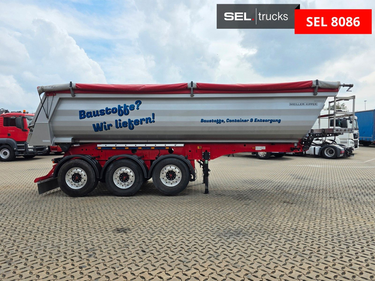 Meiller KISA3 / Alu-Felgen / Liftachse - Savivartis puspriekabė: foto 5 Meiller KISA3 / Alu-Felgen / Liftachse - Savivartis puspriekabė: foto 5