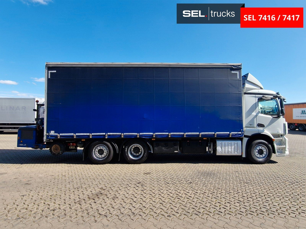 Mercedes-Benz Antos 2543 /Retarder / mit Stapler / Lenkachse - Tentinis sunkvežimis: foto 4 Mercedes-Benz Antos 2543 /Retarder / mit Stapler / Lenkachse - Tentinis sunkvežimis: foto 4