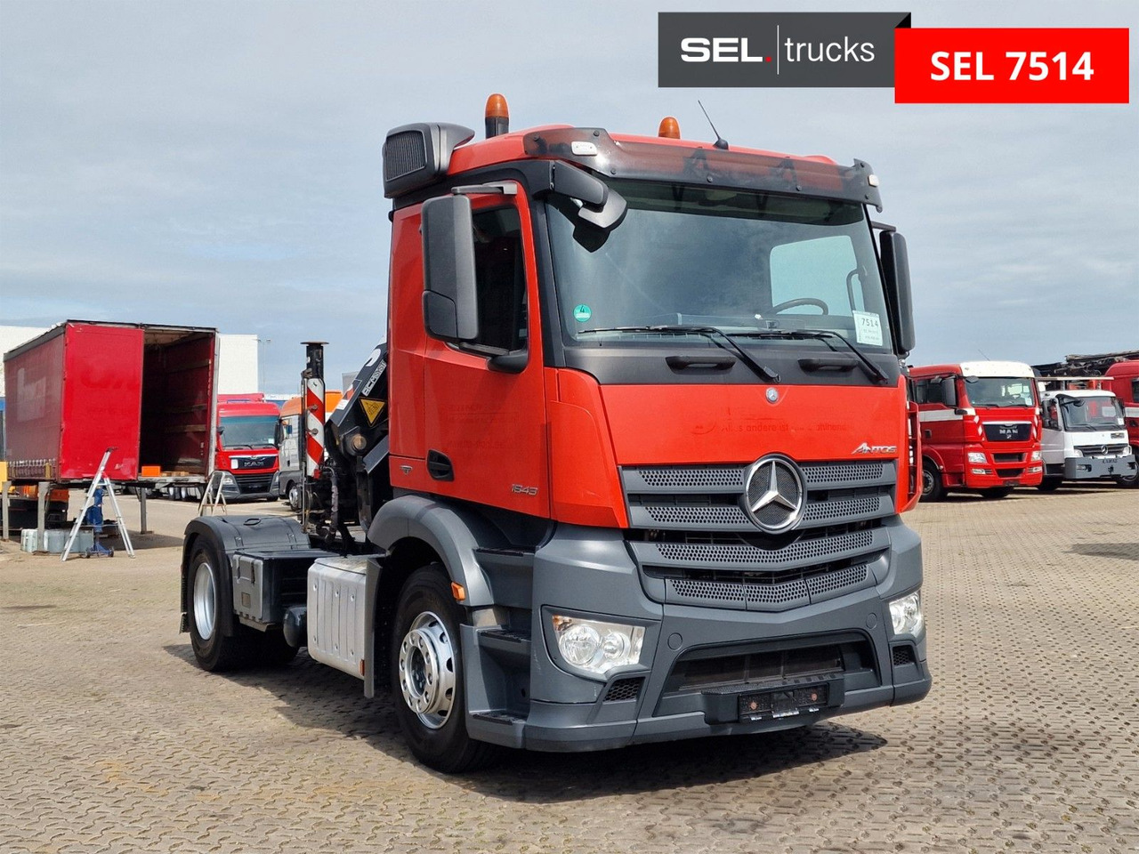 Mercedes-Benz Antos 1843 / Atlas 172.3E-A4 / KRAN - Vilkikas: foto 4 Mercedes-Benz Antos 1843 / Atlas 172.3E-A4 / KRAN - Vilkikas: foto 4
