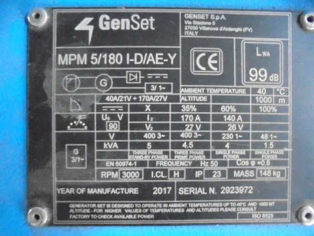 Mpm 5 KVA - Elektrinis generatorius: foto 4 Mpm 5 KVA - Elektrinis generatorius: foto 4