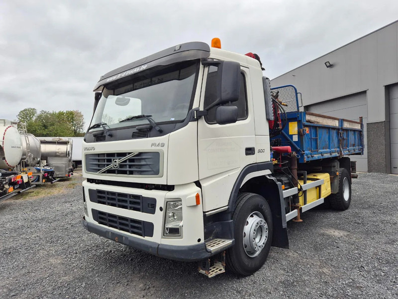 Volvo FM 9.300 TIPPER - HMF 1060K3 CRANE - Savivartis sunkvežimis, Sunkvežimis su kranu: foto 1 Volvo FM 9.300 TIPPER - HMF 1060K3 CRANE - Savivartis sunkvežimis, Sunkvežimis su kranu: foto 1