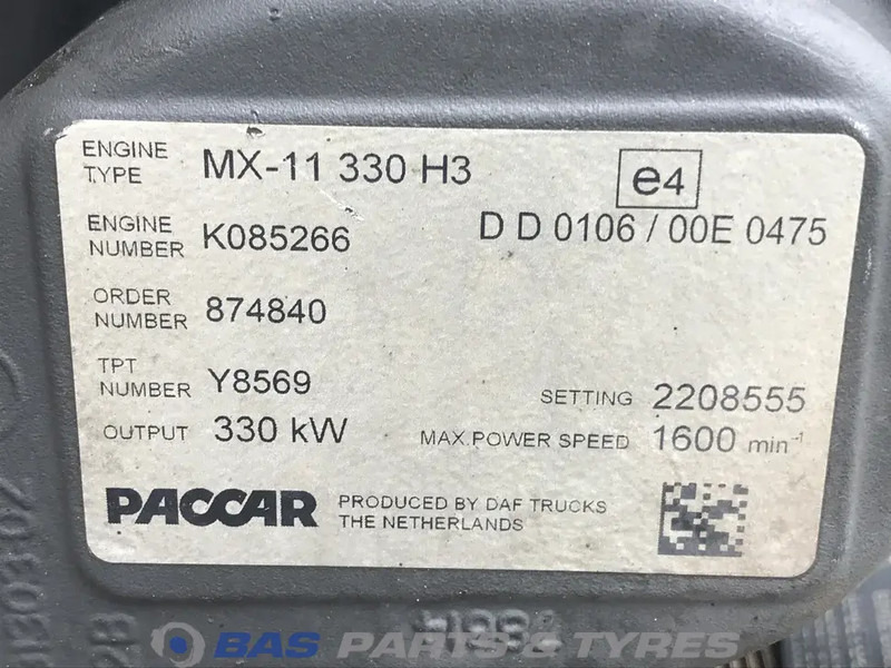 DAF CF Euro 6 - Variklis - Sunkvežimis: foto 5 DAF CF Euro 6 - Variklis - Sunkvežimis: foto 5