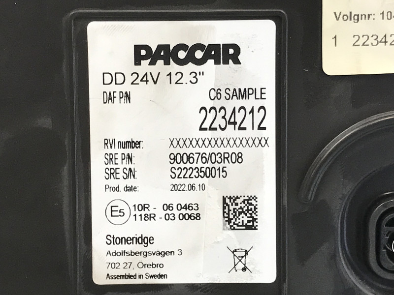 DAF XF G2 Instrumentenpaneel DAF 2234212 - Prietaisų skydas - Sunkvežimis: foto 3 DAF XF G2 Instrumentenpaneel DAF 2234212 - Prietaisų skydas - Sunkvežimis: foto 3