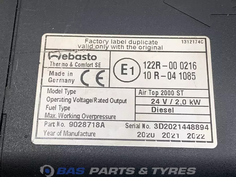 Kėbulas ir išorė - Sunkvežimis Renault Standkachel Renault 7484521172: foto 6