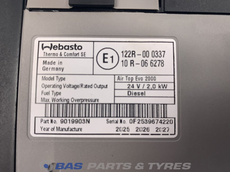 Volvo FH4 Standkachel 84025006 - Šildymas/ Ventiliacija - Sunkvežimis: foto 3 Volvo FH4 Standkachel 84025006 - Šildymas/ Ventiliacija - Sunkvežimis: foto 3