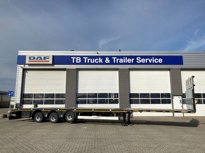 Kässbohrer SPA M3 / 1N - 18 / 27 Heavy Duty uitschuifbare vlakke mega trailer met liftas, rongen en oprijplaten - Furgonas puspriekabė: foto 2 Kässbohrer SPA M3 / 1N - 18 / 27 Heavy Duty uitschuifbare vlakke mega trailer met liftas, rongen en oprijplaten - Furgonas puspriekabė: foto 2