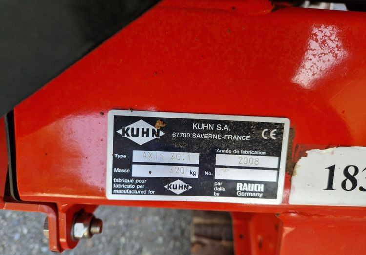 Trąšų barstytuvas Rozsiewacz nawozów Kuhn AXIS 30,1 2008 Rozsiewacz KUHN RAUCH: foto 16