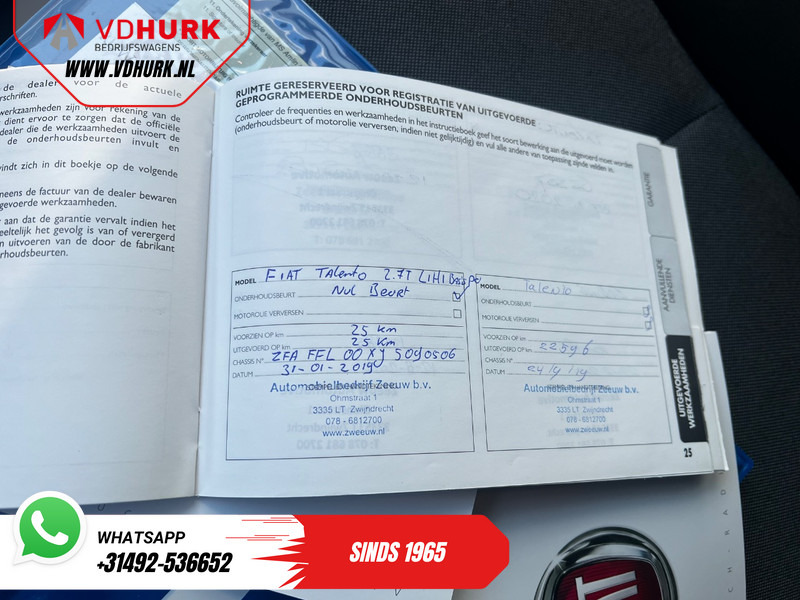 Mažas furgonas Fiat Talento 1.6 MJ 125 pk EXPORT ONLY NL Auto/ Dealer Ond./ Cruise/ Camera/ Airco/ Trekhaak: foto 14