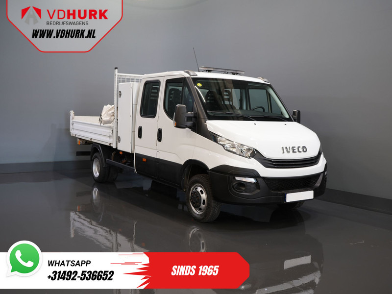 Bortinis automobilis, Komercinis automobilis su dviguba kabina Iveco Daily 35C14D 2.3 140 pk Aut. ZF DC Dubbel Cabine 6 Pers./ Kipper/ Pick Up/ Open Laadbak/ Kieper/ 3.5t Trekverm./ Dubbel Lucht/ Gev.Sto: foto 9