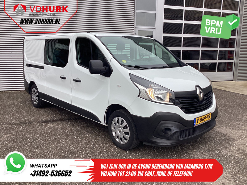 Renault Trafic 1.6 dCi 125 pk L2 DC Dubbel Cabine BPM VRIJ NL Auto/ Camera/ Cruise/ Navi/ Airco/ Trekhaak - Mažas furgonas, Komercinis automobilis su dviguba kabina: foto 1 Renault Trafic 1.6 dCi 125 pk L2 DC Dubbel Cabine BPM VRIJ NL Auto/ Camera/ Cruise/ Navi/ Airco/ Trekhaak - Mažas furgonas, Komercinis automobilis su dviguba kabina: foto 1