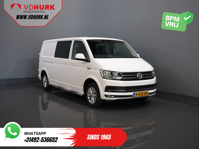 Volkswagen Transporter T6 2.0 TDI 150 pk DSG Aut. L2 Highline E6 DC Dubbel Cabine BPM VRIJ! Carplay/ Alarm/ Leder/ Cruise/ PDC/ Sidebars/ Trekhaak/ LMV - Mažas furgonas, Komercinis automobilis su dviguba kabina: foto 1 Volkswagen Transporter T6 2.0 TDI 150 pk DSG Aut. L2 Highline E6 DC Dubbel Cabine BPM VRIJ! Carplay/ Alarm/ Leder/ Cruise/ PDC/ Sidebars/ Trekhaak/ LMV - Mažas furgonas, Komercinis automobilis su dviguba kabina: foto 1