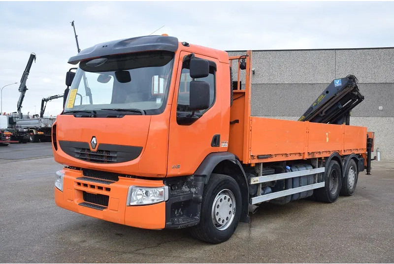 Renault Premium 410 - Platforminis/ Bortinis sunkvežimis, Sunkvežimis su kranu: foto 2 Renault Premium 410 - Platforminis/ Bortinis sunkvežimis, Sunkvežimis su kranu: foto 2
