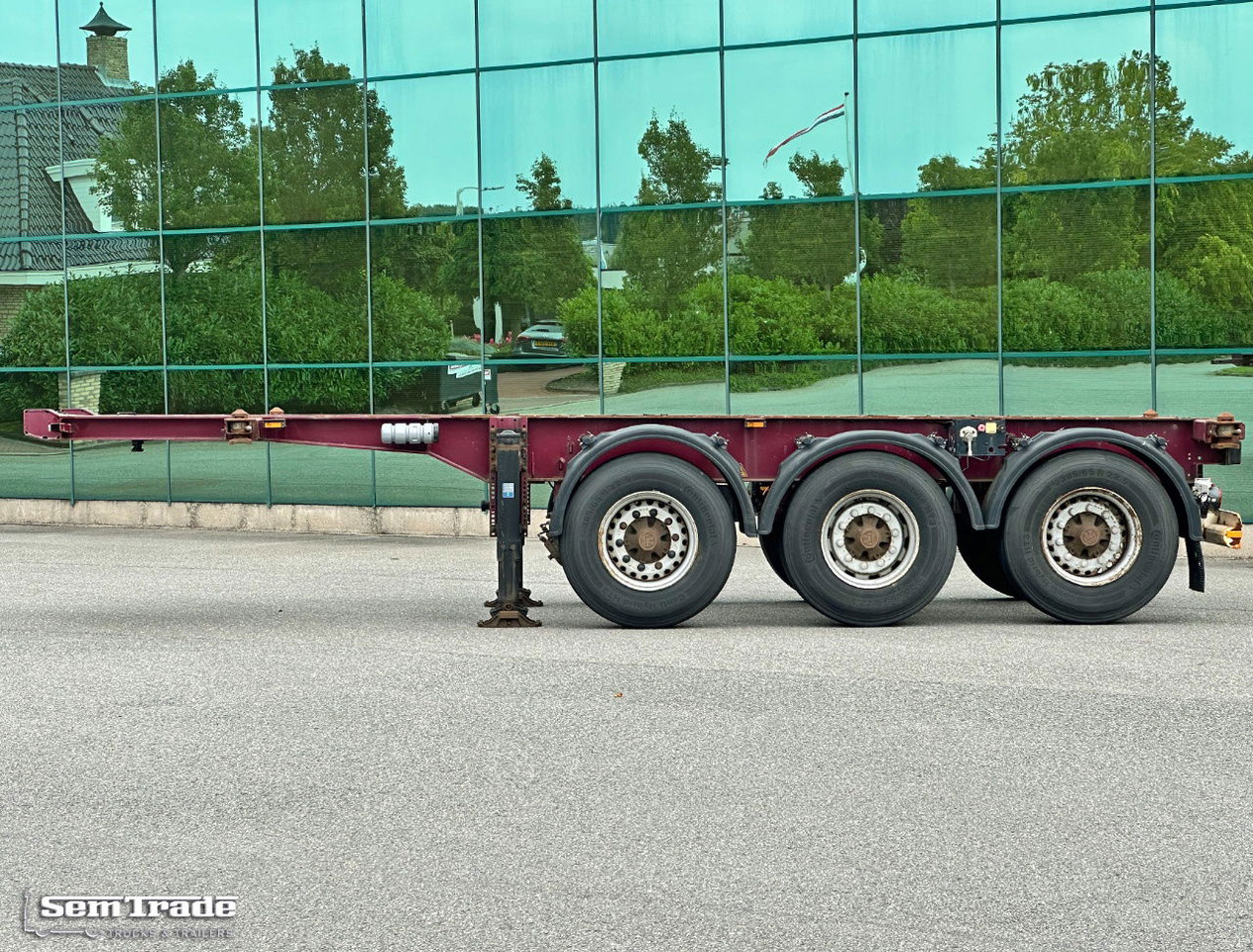 Krone SD 27 BPW Axles Lift Axle Disc Brakes Belgium-Trailer - Konteineris-vežimus/ Sukeisti kūną puspriekabė: foto 2 Krone SD 27 BPW Axles Lift Axle Disc Brakes Belgium-Trailer - Konteineris-vežimus/ Sukeisti kūną puspriekabė: foto 2