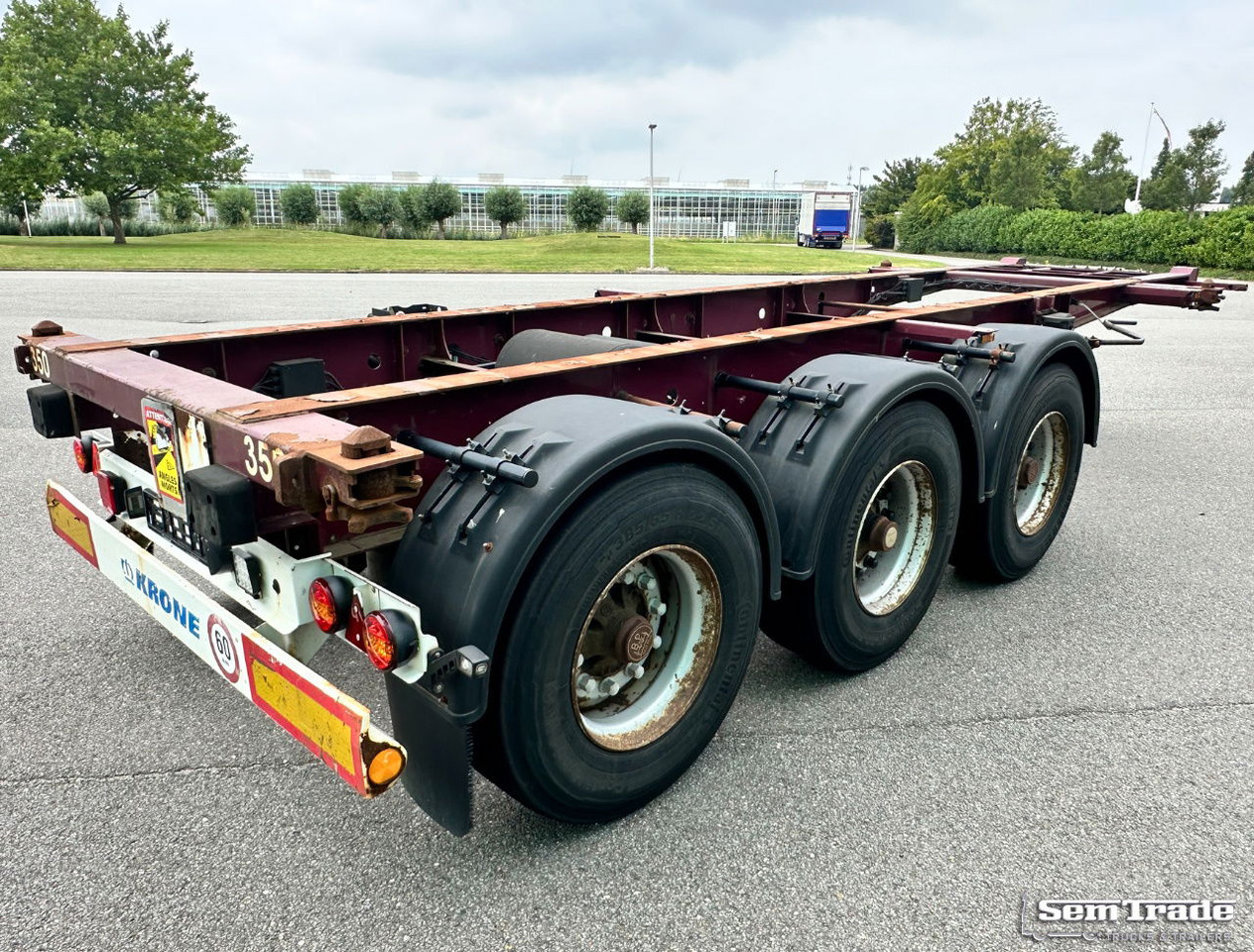 Krone SD 27 BPW Axles Lift Axle Disc Brakes Belgium-Trailer - Konteineris-vežimus/ Sukeisti kūną puspriekabė: foto 5 Krone SD 27 BPW Axles Lift Axle Disc Brakes Belgium-Trailer - Konteineris-vežimus/ Sukeisti kūną puspriekabė: foto 5