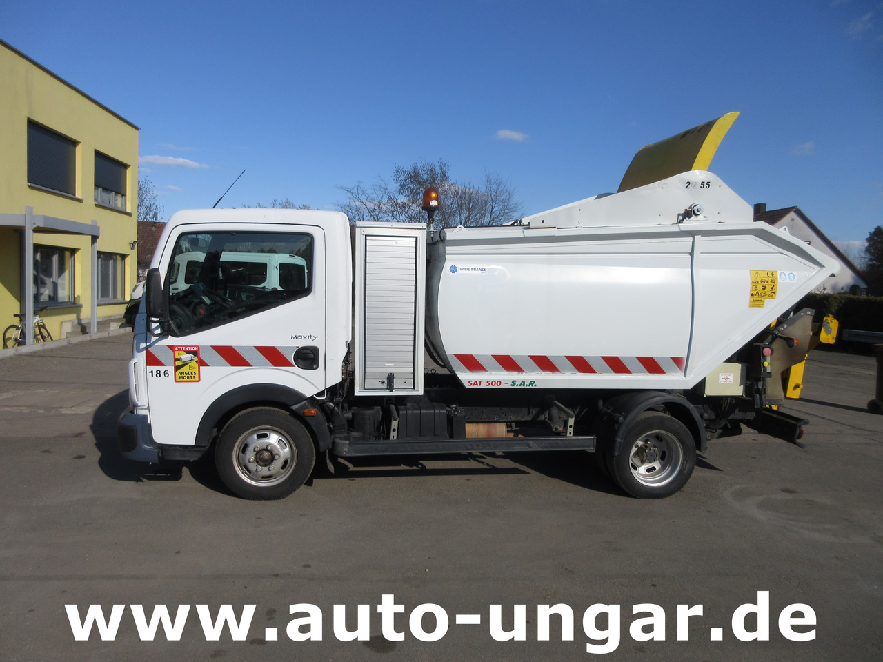 Renault Maxity 130 Müllwagen IRIDE SAT 500 Bj. 2010 4.500kg Presse Schüttung Kipper - Šiukšliavežis: foto 2 Renault Maxity 130 Müllwagen IRIDE SAT 500 Bj. 2010 4.500kg Presse Schüttung Kipper - Šiukšliavežis: foto 2