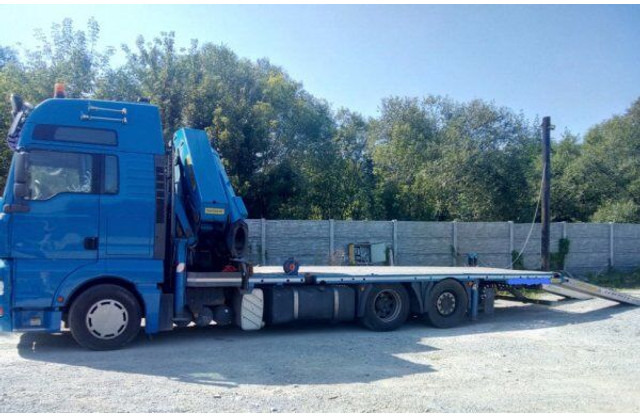MAN 6x2 TGA 480 BDF +1m +16m crane - Platforminis/ Bortinis sunkvežimis, Sunkvežimis su kranu: foto 1 MAN 6x2 TGA 480 BDF +1m +16m crane - Platforminis/ Bortinis sunkvežimis, Sunkvežimis su kranu: foto 1