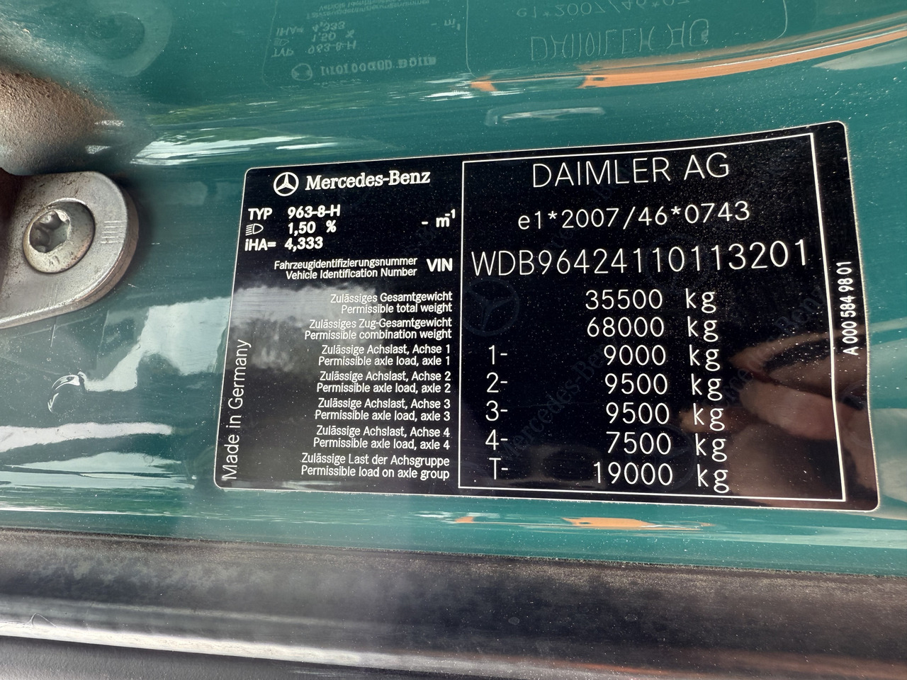 Hook-lift sunkvežimis, Sunkvežimis su kranu Mercedes-Benz Arocs 3251 8X4 Haken mit Kran HMF 2620 K5: foto 7 Hook-lift sunkvežimis, Sunkvežimis su kranu Mercedes-Benz Arocs 3251 8X4 Haken mit Kran HMF 2620 K5: foto 7