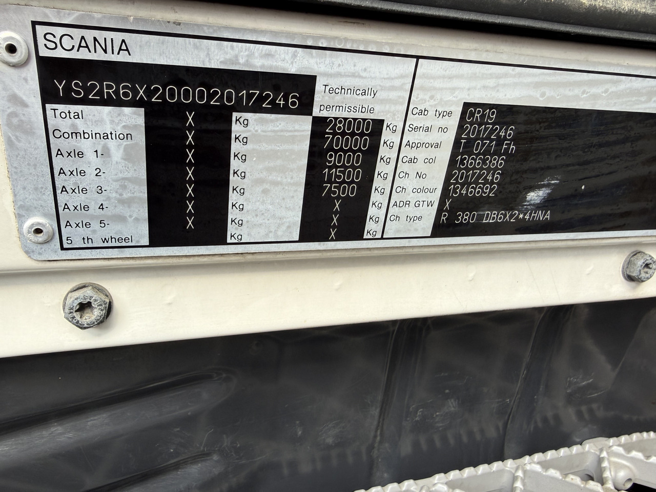 Scania R380 6X2*4 Kipper mit Kran HIAB 220 - Savivartis sunkvežimis, Sunkvežimis su kranu: foto 5 Scania R380 6X2*4 Kipper mit Kran HIAB 220 - Savivartis sunkvežimis, Sunkvežimis su kranu: foto 5