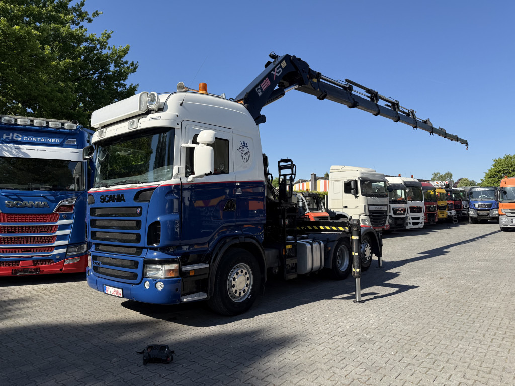 Scania R400 6X2 Kran Hiab 377-8 bis 25 Meter - Sunkvežimis su kranu, Vilkikas: foto 1 Scania R400 6X2 Kran Hiab 377-8 bis 25 Meter - Sunkvežimis su kranu, Vilkikas: foto 1