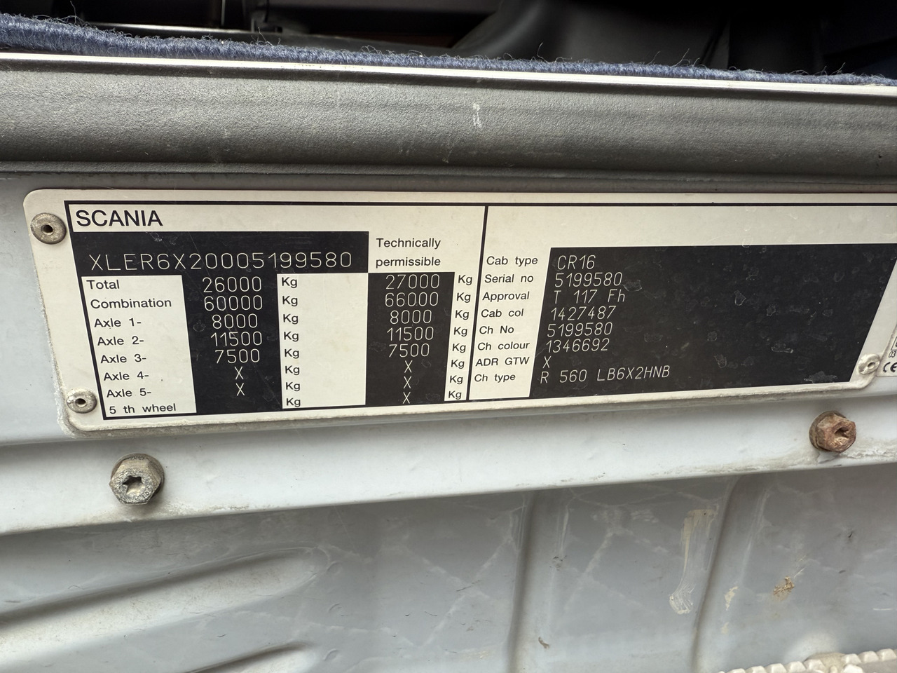 Scania R560 V8 6X2 Kranvorbereitung - Platforminis/ Bortinis sunkvežimis, Sunkvežimis su kranu: foto 2 Scania R560 V8 6X2 Kranvorbereitung - Platforminis/ Bortinis sunkvežimis, Sunkvežimis su kranu: foto 2
