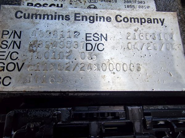 DAF 6ISB E3 5.9 Daf Spec CE162C Engine (Truck) - Variklis - Sunkvežimis: foto 2 DAF 6ISB E3 5.9 Daf Spec CE162C Engine (Truck) - Variklis - Sunkvežimis: foto 2