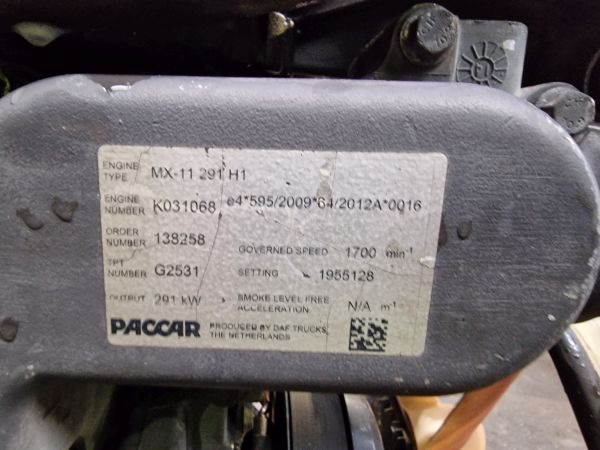 DAF MX-11 291 H1 Engine (Truck) - Variklis - Sunkvežimis: foto 2 DAF MX-11 291 H1 Engine (Truck) - Variklis - Sunkvežimis: foto 2