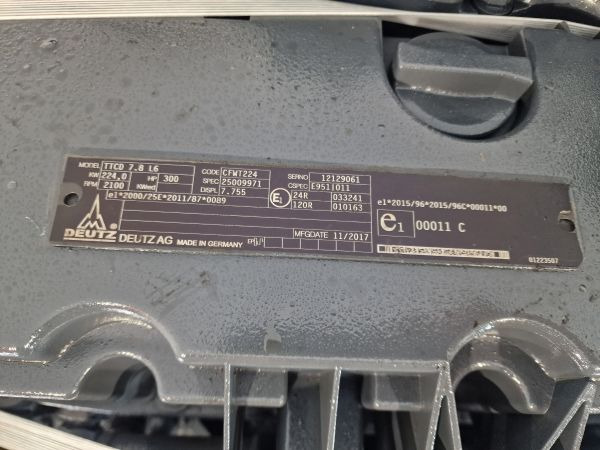 Variklis - Pramoninė įranga Deutz TTCD 7.8 L6 (Fully Reconditioned) 300hp Industrial Engine: foto 11 Variklis - Pramoninė įranga Deutz TTCD 7.8 L6 (Fully Reconditioned) 300hp Industrial Engine: foto 11