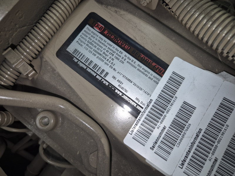 Nauja Variklis - Žemės ūkio technika John Deere 6068HRT90 Engine (Agri): foto 12