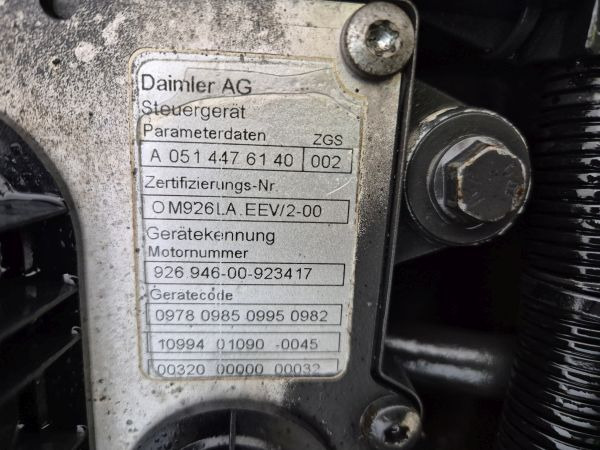 Mercedes Benz OM926LA.EEV/2-03 Econic Spec Engine (Truck) - Variklis - Sunkvežimis: foto 2 Mercedes Benz OM926LA.EEV/2-03 Econic Spec Engine (Truck) - Variklis - Sunkvežimis: foto 2