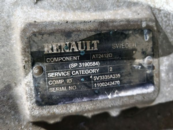Renault AT2412D Gearbox - Pavarų dėžė: foto 2 Renault AT2412D Gearbox - Pavarų dėžė: foto 2